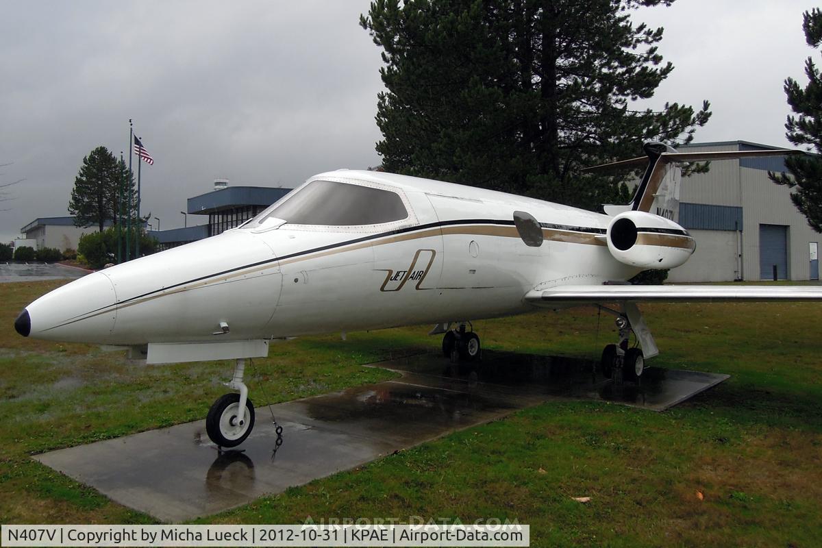 N407V, 1965 Learjet 23 C/N 23-034, At the Museum of Flight Restoration Center, Everett