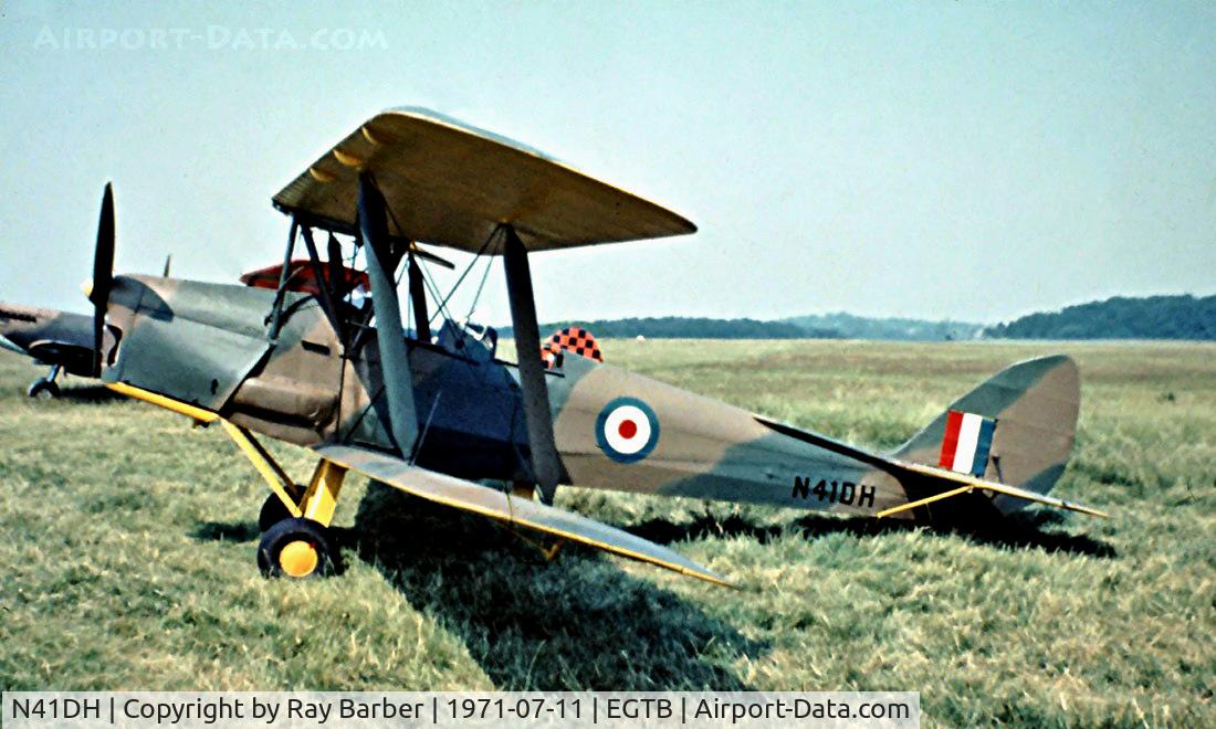 N41DH, 1972 De Havilland DH-82A Tiger Moth II C/N 84734, De Havilland DH.82A Tiger Moth [84734] Booker~G 11/07/1971. Image taken from a slide.