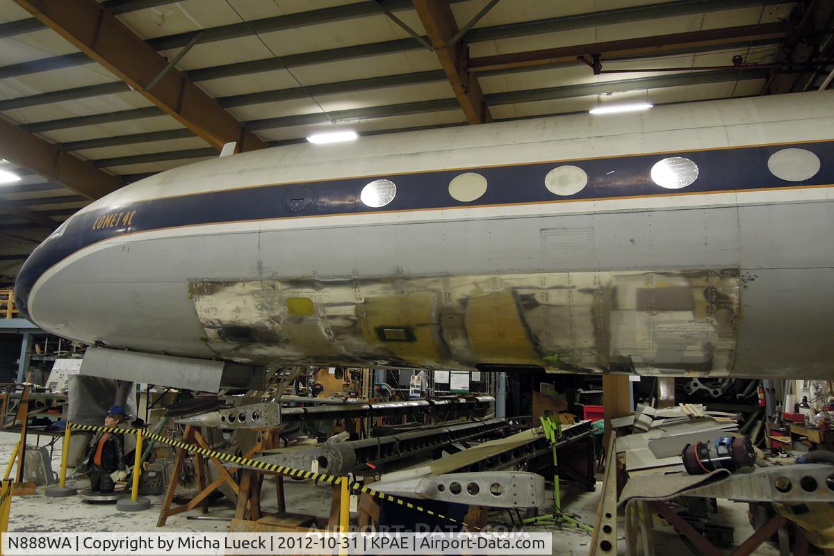 N888WA, 1959 De Havilland DH.106 Comet 4C C/N 6424, At the Museum of Flight Restoration Center, Everett