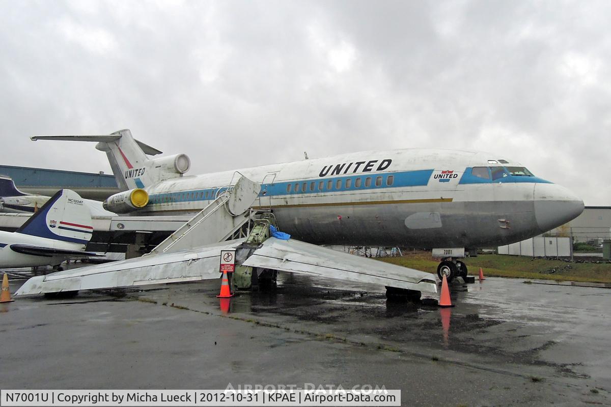 N7001U, 1963 Boeing 727-22 C/N 18293, At the Museum of Flight Restoration Center, Everett
