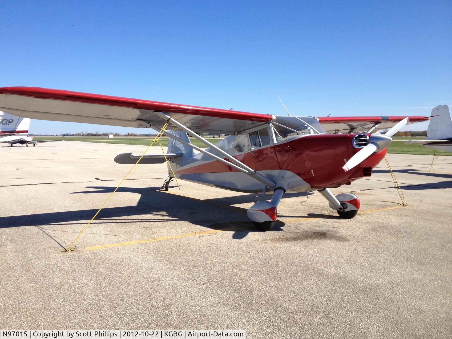 N97015, 1946 Stinson 108-1 Voyager C/N 108-1015, Stinson N97015 in 2012