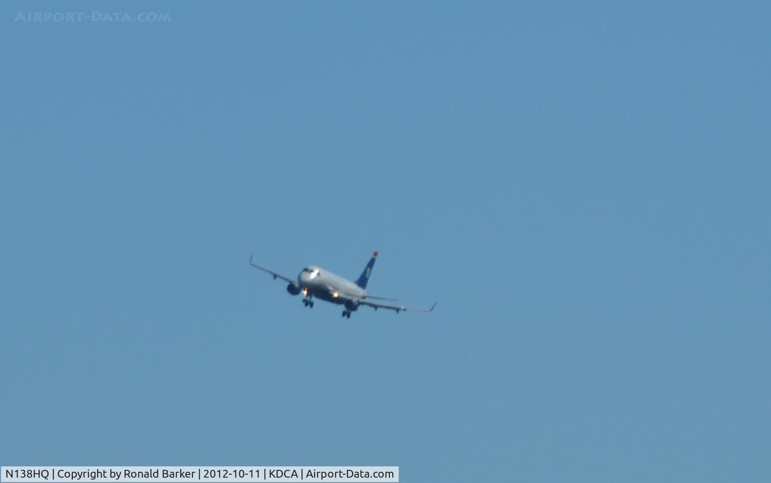 N138HQ, 2008 Embraer 175LR (ERJ-170-200LR) C/N 17000234, Landing DCA