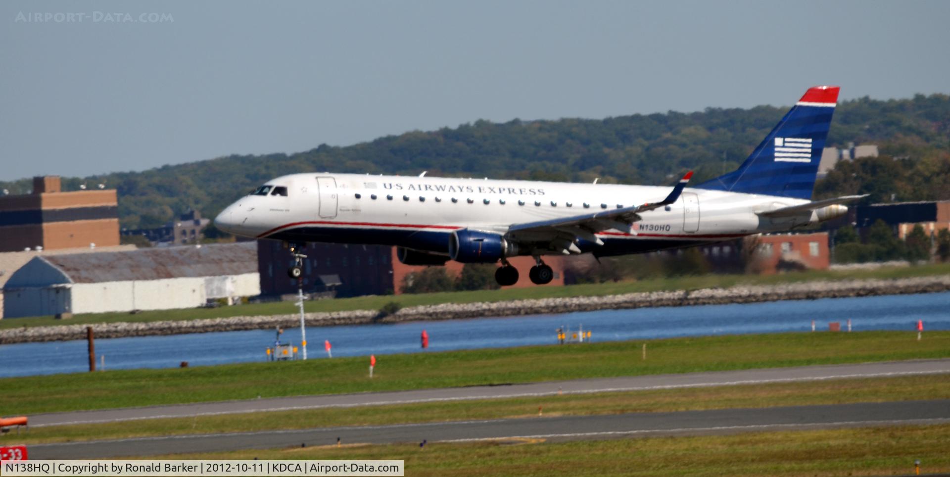 N138HQ, 2008 Embraer 175LR (ERJ-170-200LR) C/N 17000234, Landing DCA