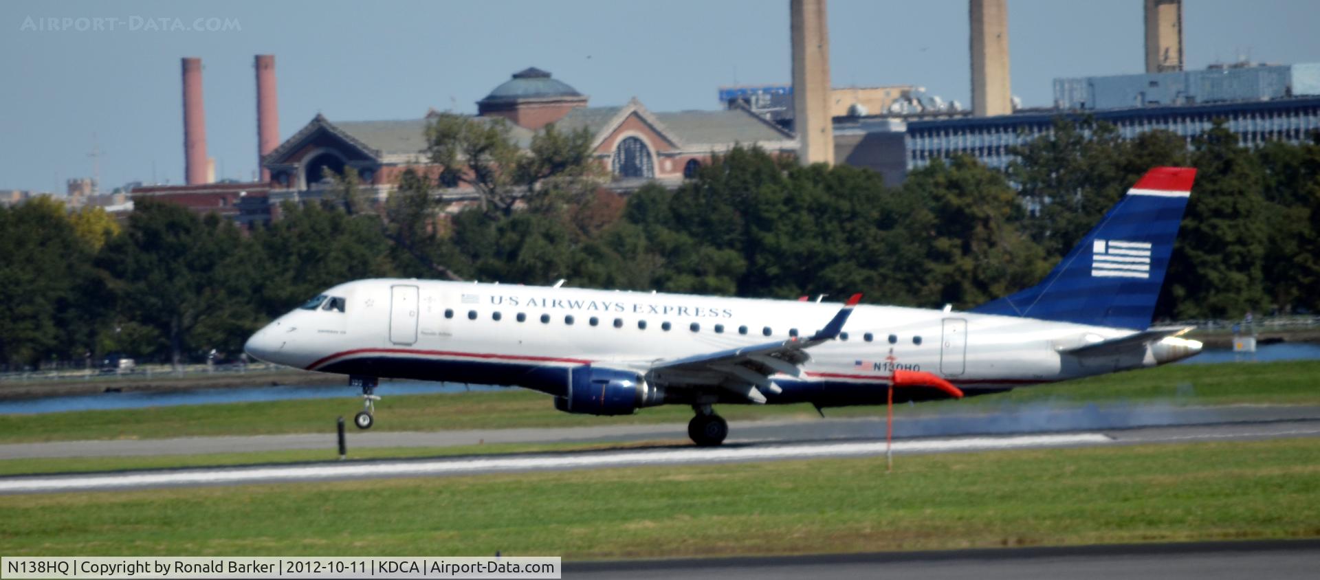 N138HQ, 2008 Embraer 175LR (ERJ-170-200LR) C/N 17000234, Landing DCA