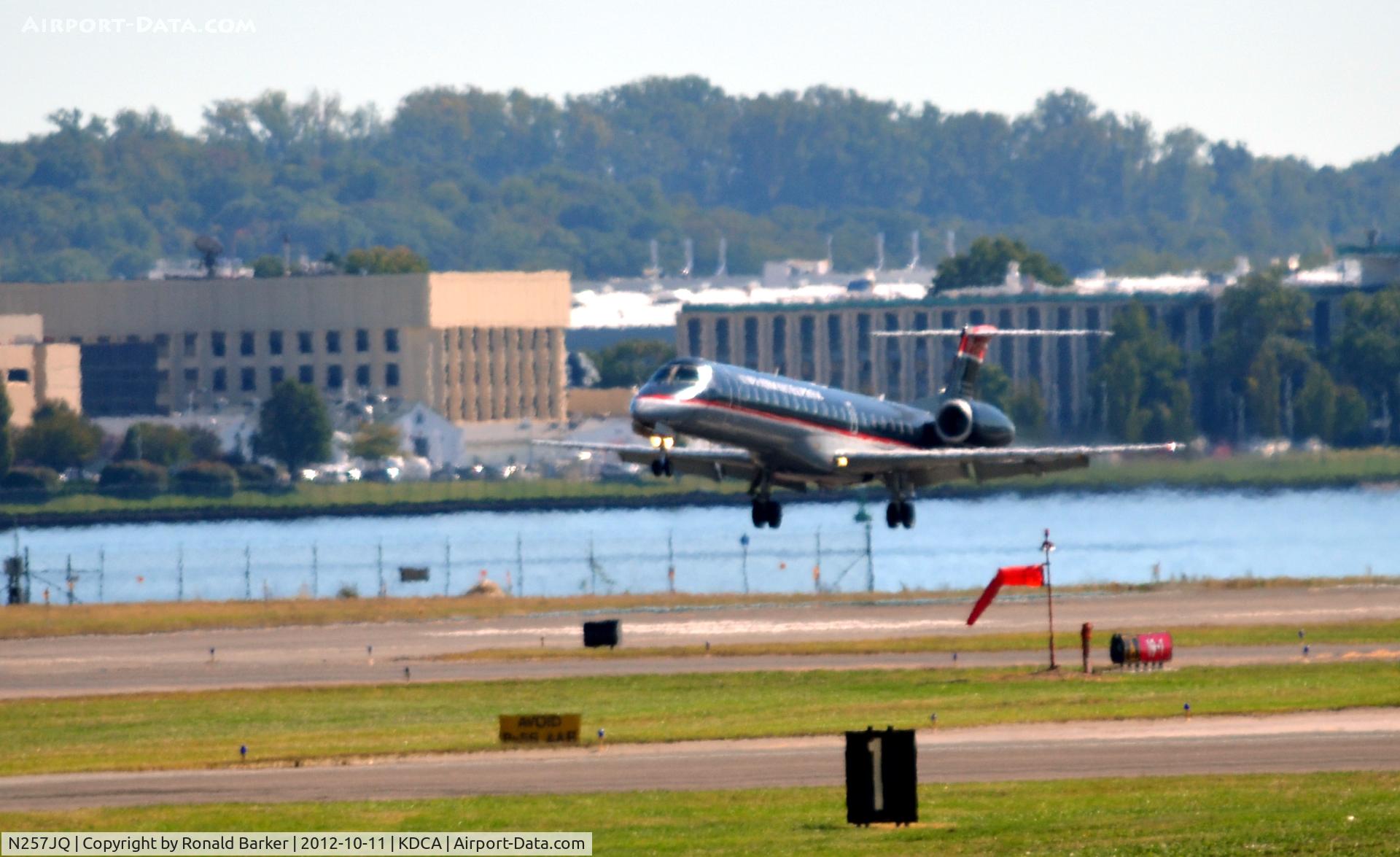 N257JQ, 2004 Embraer ERJ-145LR (EMB-145LR) C/N 14500812, Landing DCA