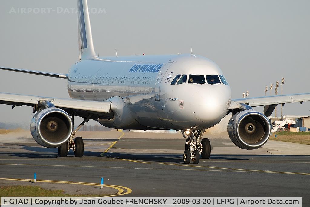 F-GTAD, 1998 Airbus A321-211 C/N 0777, AF to LHR