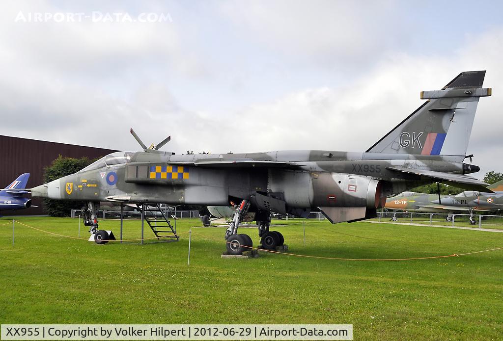 XX955, 1975 Sepecat Jaguar GR.1A C/N S.77, at Hermeskeil, Museum