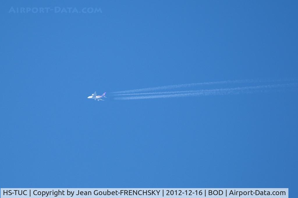 HS-TUC, 2012 Airbus A380-841 C/N 100, callsign AIB04AT level 350, speed 395kts