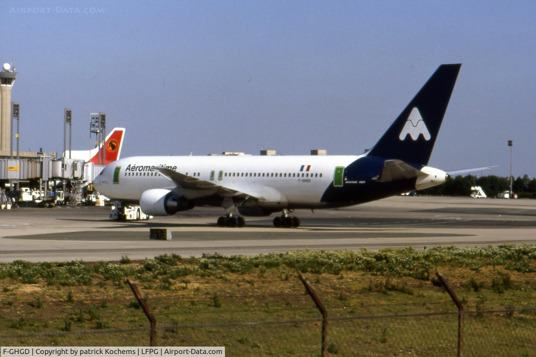 F-GHGD, 1990 Boeing 767-27E/ER C/N 24832, Departure B767 Aéromaritime from Charles de Gaulle airport