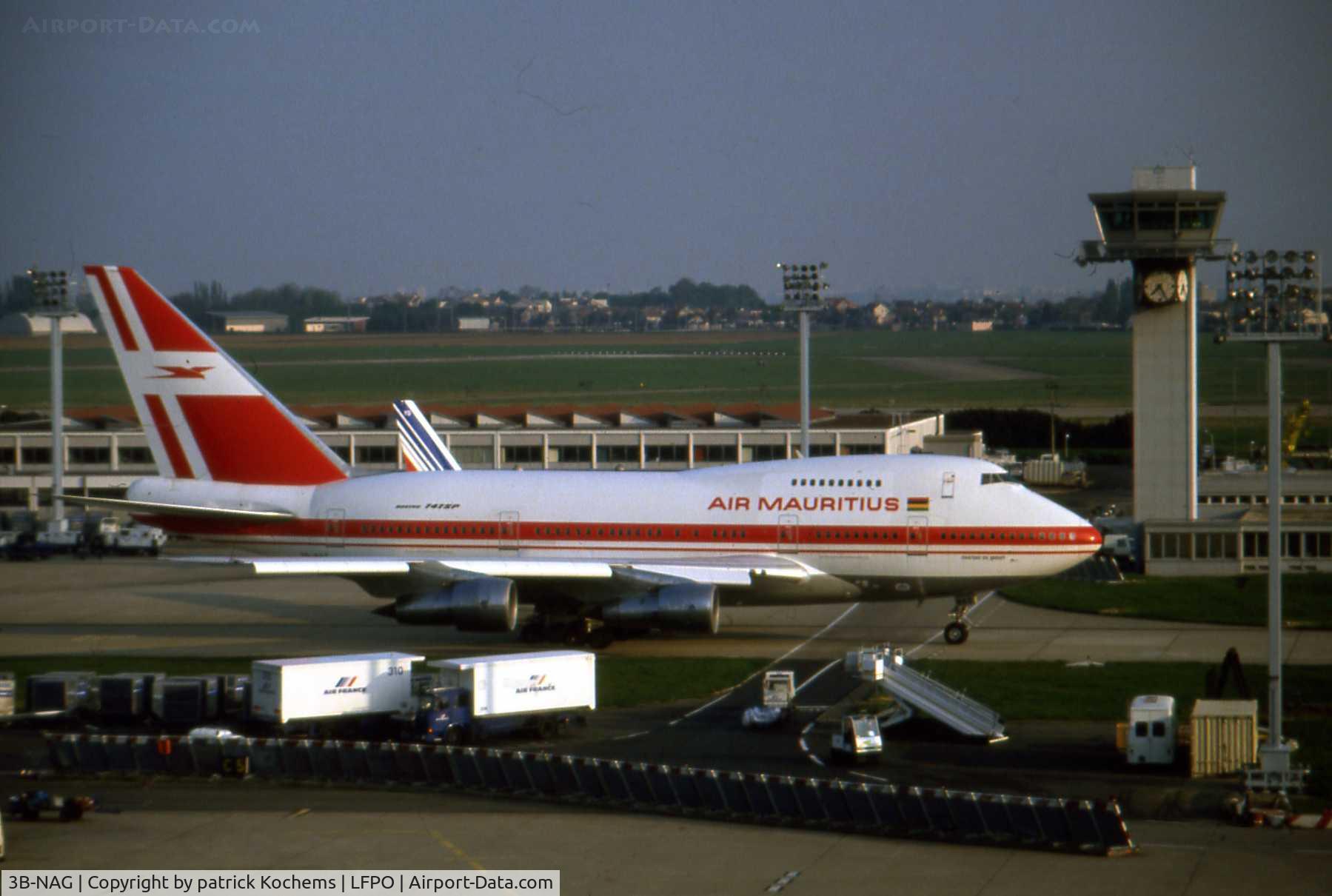 3B-NAG, 1976 Boeing 747SP-44 C/N 21134, Air Mauritius on Paris Orly-Airport