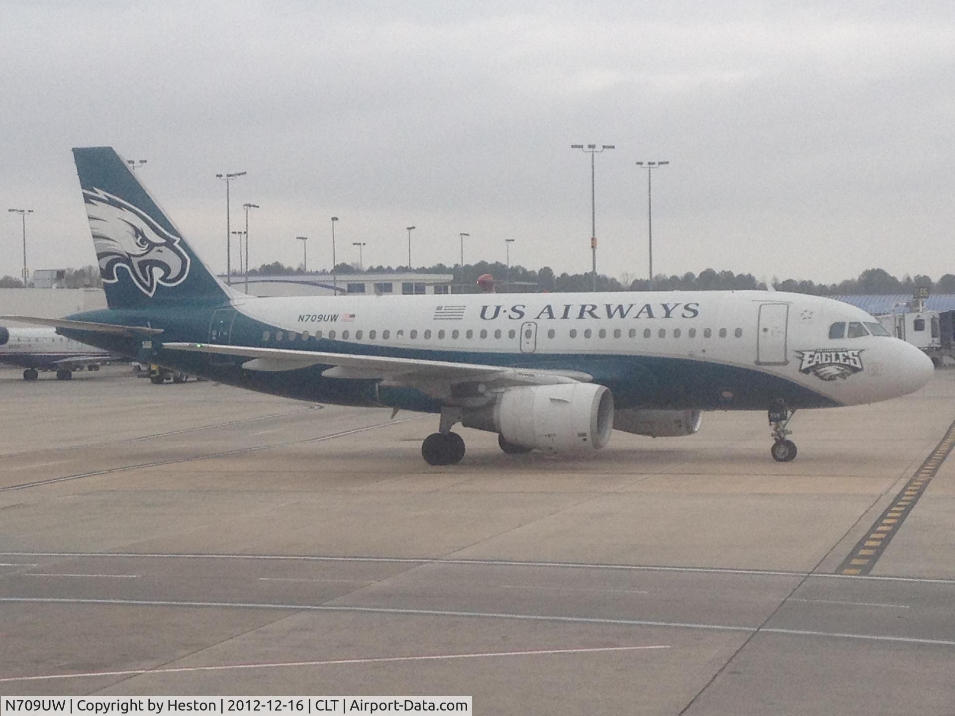 N709UW, 1999 Airbus A319-112 C/N 0997, Charlotte nc