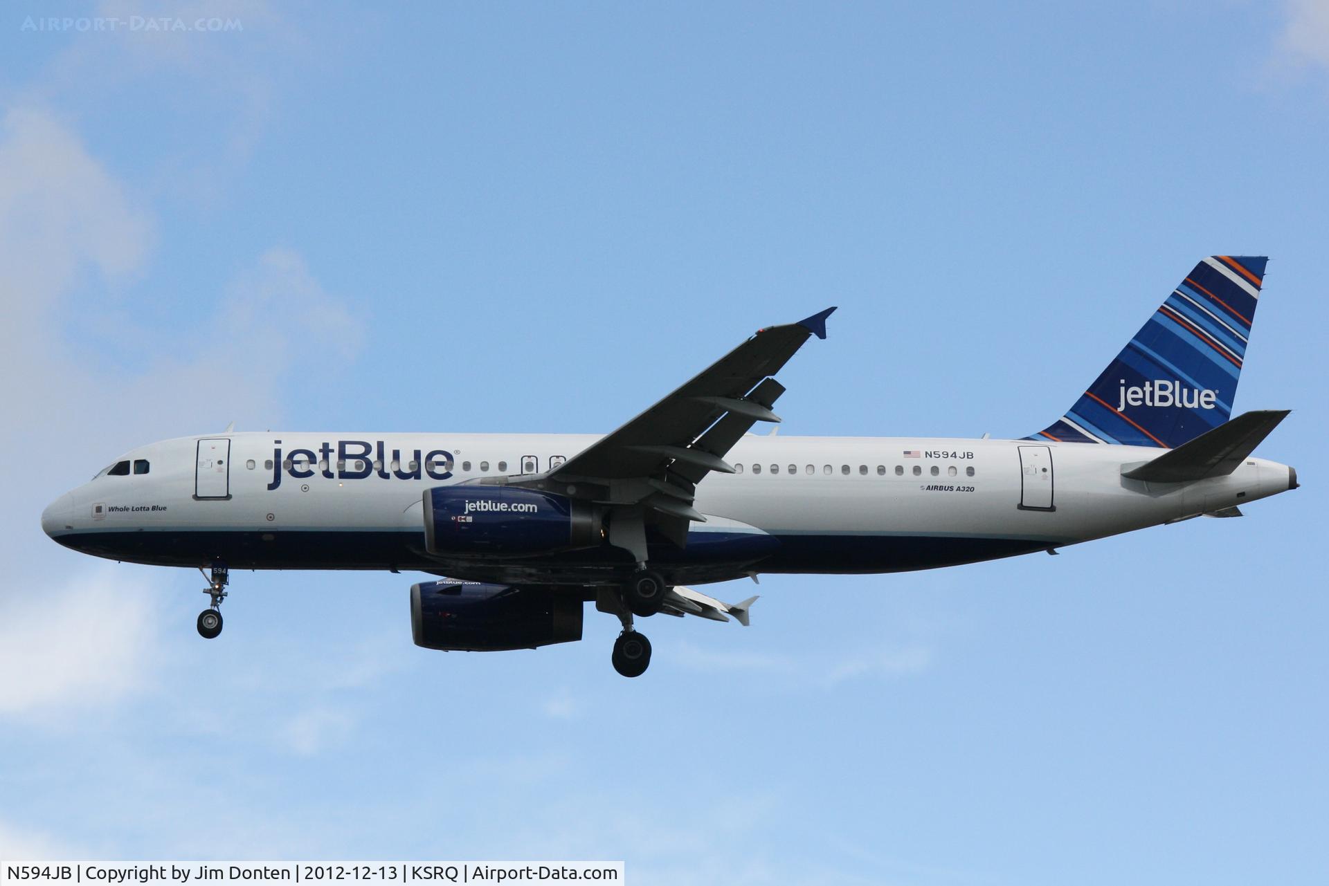 N594JB, 2004 Airbus A320-232 C/N 2284, JetBlue Flight 341 