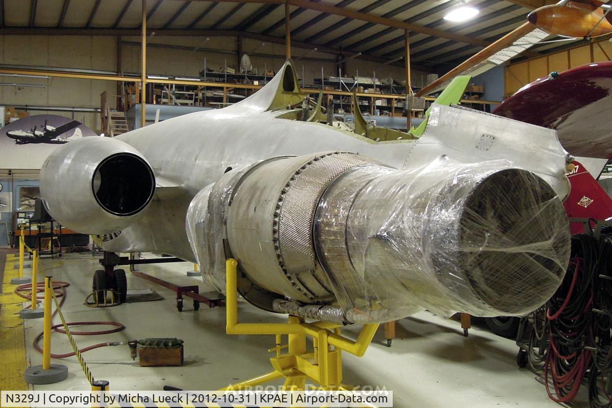 N329J, 1957 Lockheed L-1329 Jetstar C/N 1001, At the Museum of Flight Restoration Center, Everett
