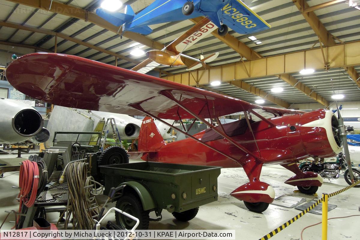 N12817, Stinson Model O C/N 10, At the Museum of Flight Restoration Center, Everett