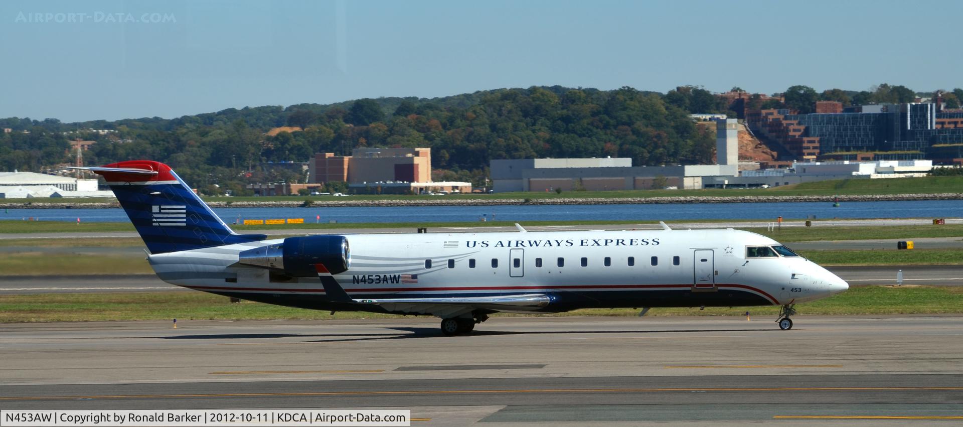 N453AW, 2003 Bombardier CRJ-200LR (CL-600-2B19) C/N 7838, Taxi DCA VA