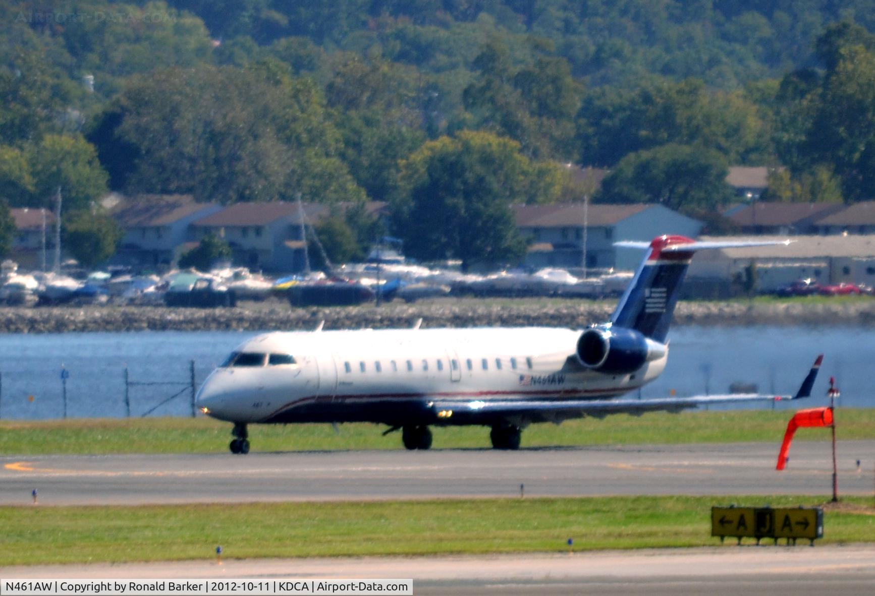 N461AW, 2003 Canadair CRJ-200LR (CL-600-2B19) C/N 7870, Takeoff DCA