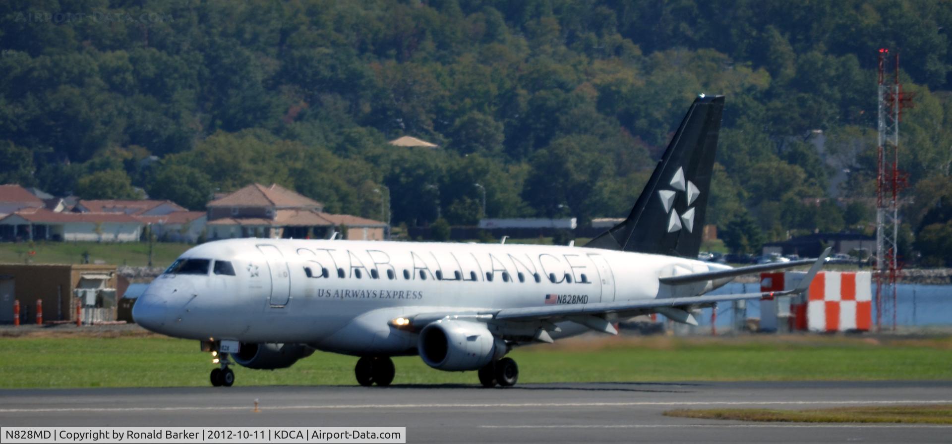 N828MD, 2005 Embraer 170SU (ERJ-170-100SU) C/N 17000048, Takeoff DCA