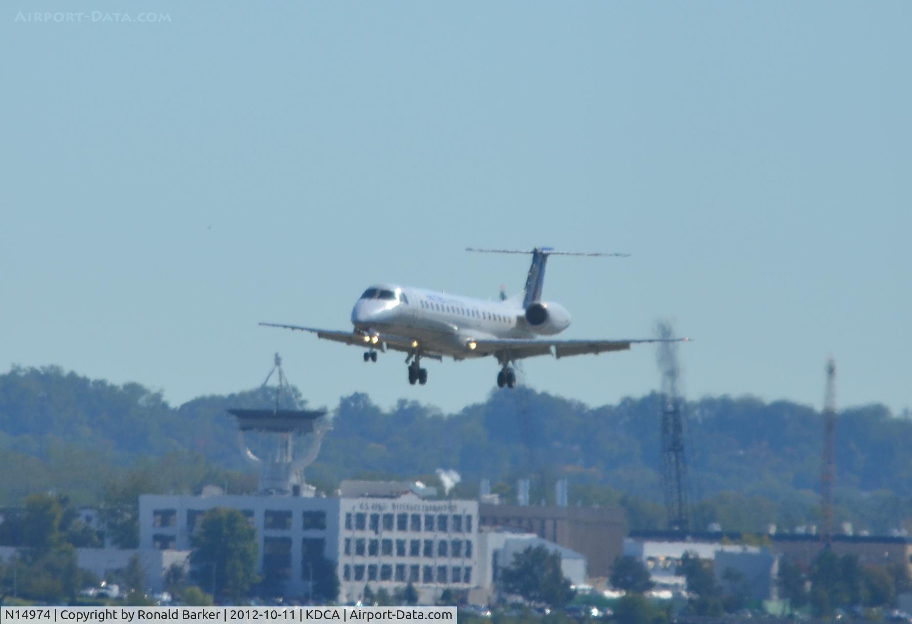 N14974, 1999 Embraer ERJ-145LR (EMB-145LR) C/N 145161, Landing DCA
