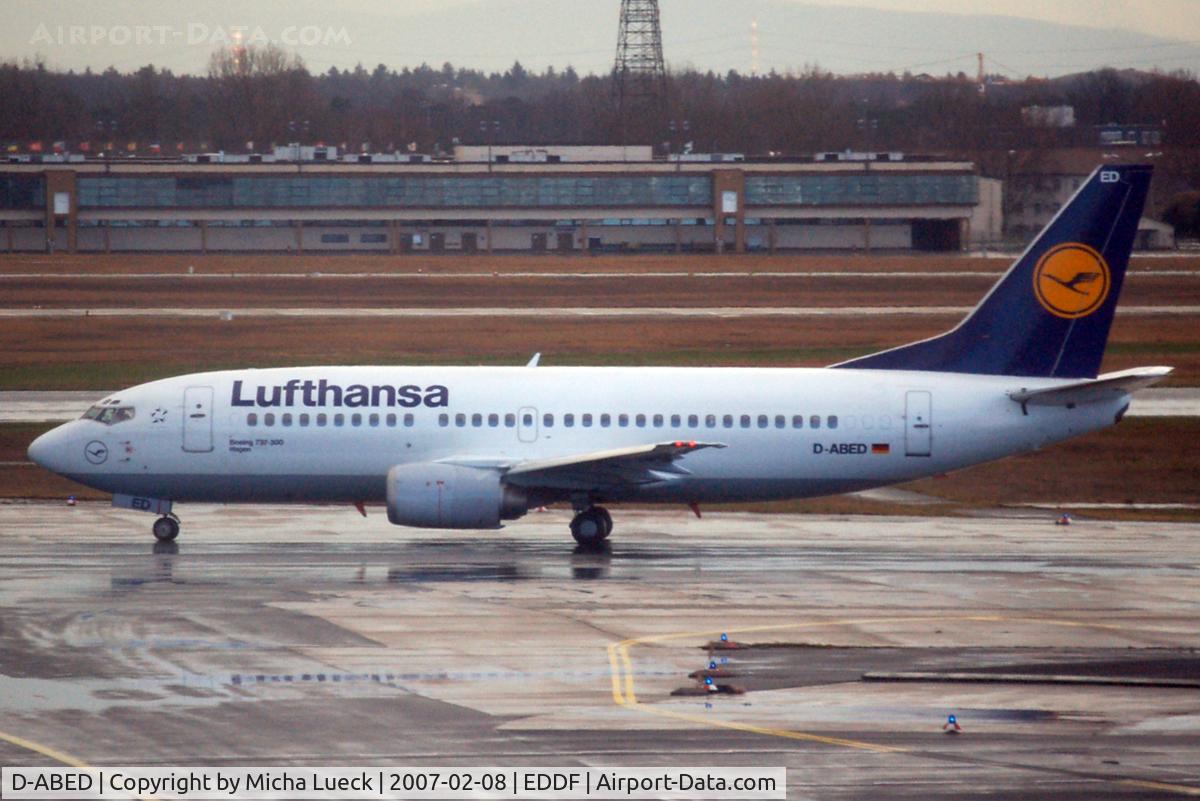 D-ABED, 1991 Boeing 737-330 C/N 25215, At Frankfurt