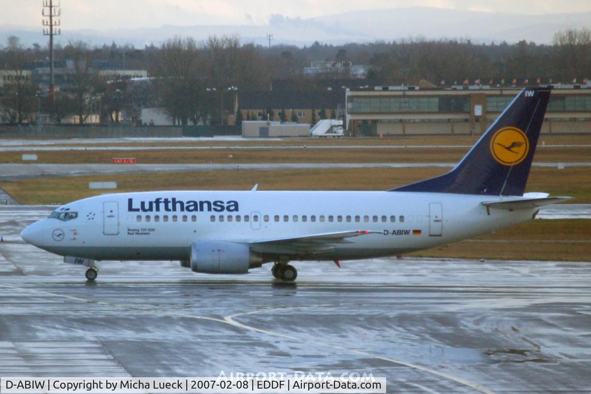 D-ABIW, 1991 Boeing 737-530 C/N 24945, At Frankfurt