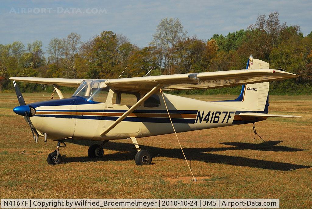 N4167F, 1958 Cessna 172 C/N 46067, Seen on my spotter tour 2010.