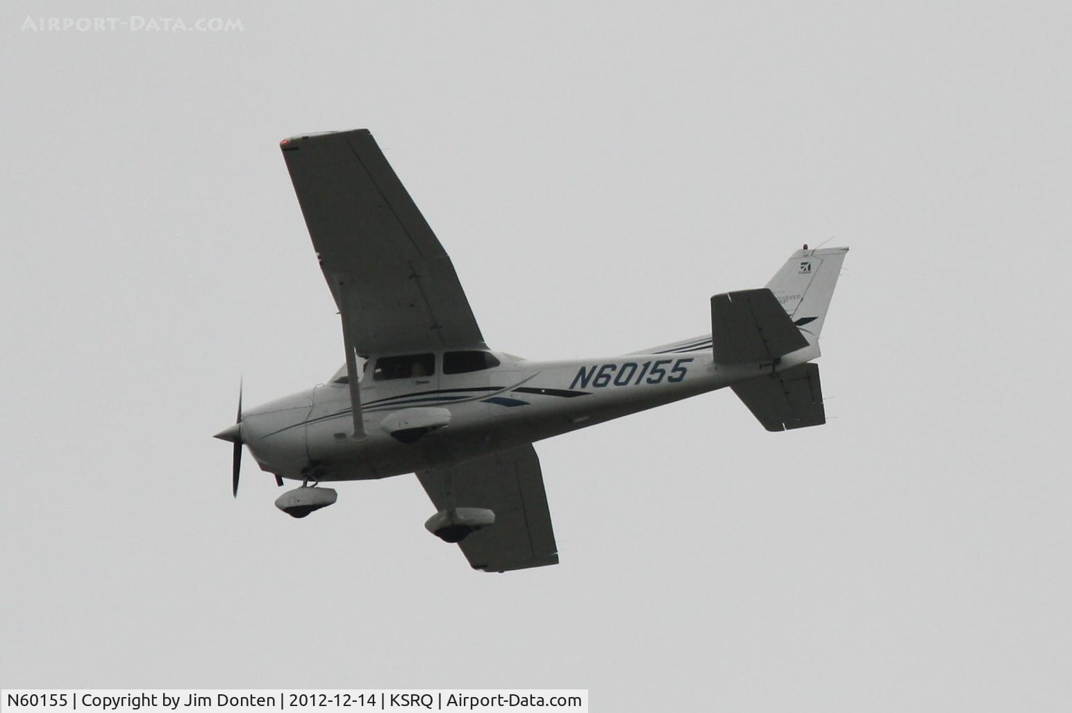 N60155, 2006 Cessna 172S Skyhawk SP C/N 172S10167, Cessna Skyhawk (N60155) arrives at Sarasota-Bradenton International Airport