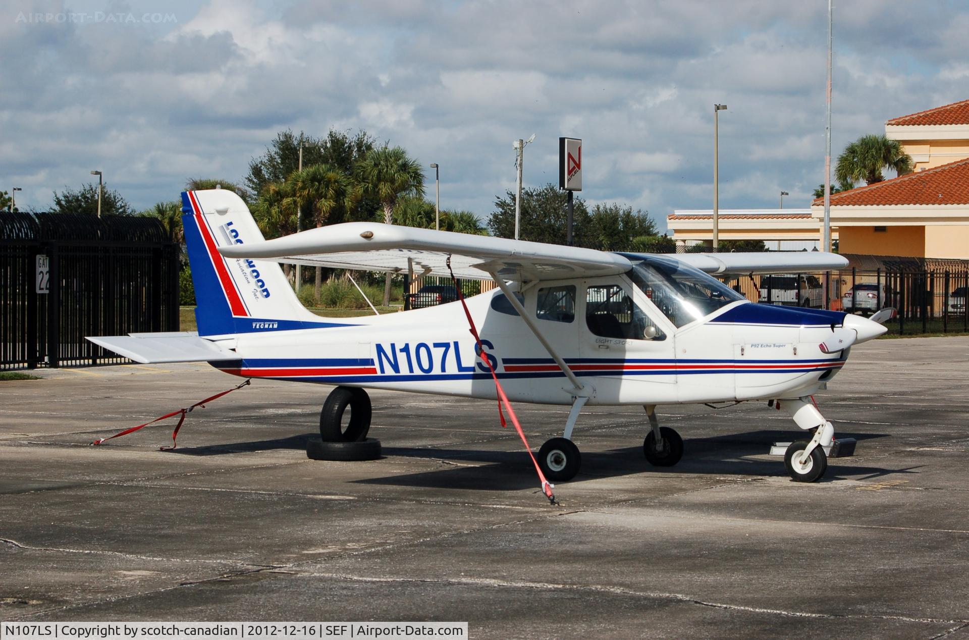 N107LS, 2006 Tecnam P-92 Echo Super C/N 980, 2006 Costruzioni Aeronautiche Tecna P92 ECHO SUPER, N107LS, at Sebring Regional Airport, Sebring FL