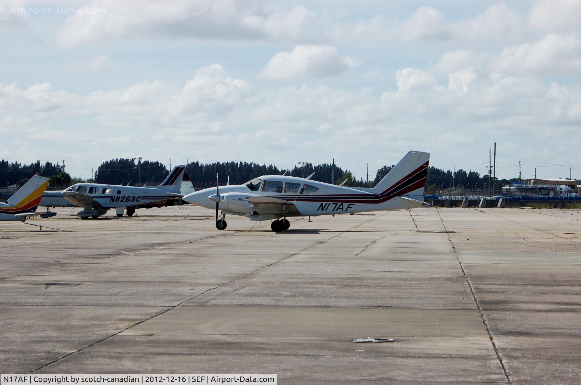 N17AF, 1973 Piper PA-23-250 C/N 27-7405291, 1973 Piper PA-23-250, N17AF, at Sebring Regional Airport, Sebring FL