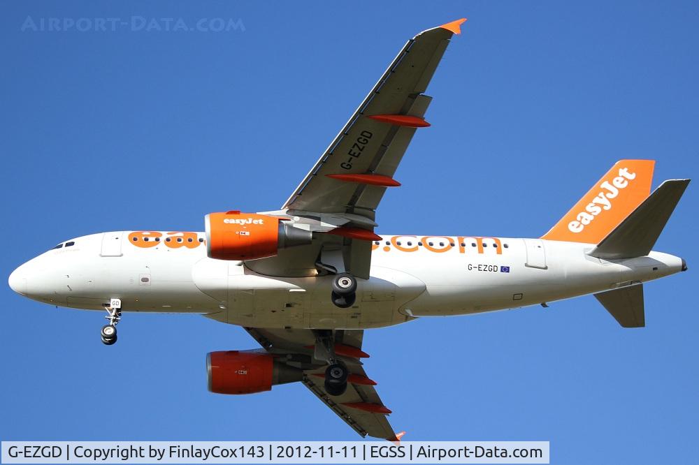 G-EZGD, 2010 Airbus A319-111 C/N 4451, easyJet Airbus A319-100
