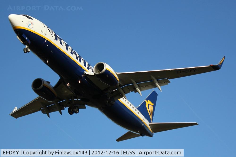 EI-DYY, 2008 Boeing 737-8AS C/N 37521, Ryanair Boeing 737-800