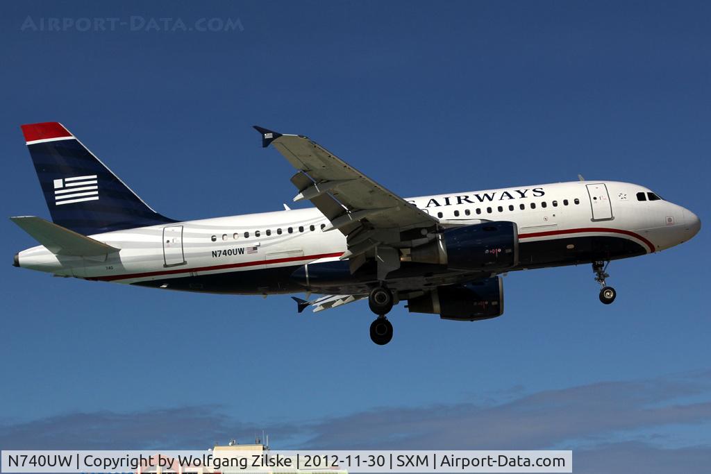 N740UW, 2000 Airbus A319-112 C/N 1265, visitor
