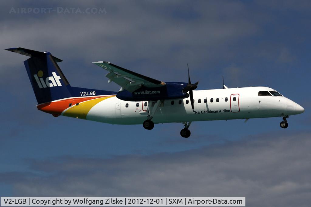 V2-LGB, 1991 De Havilland Canada DHC-8-311 Dash 8 C/N 266, visitor
