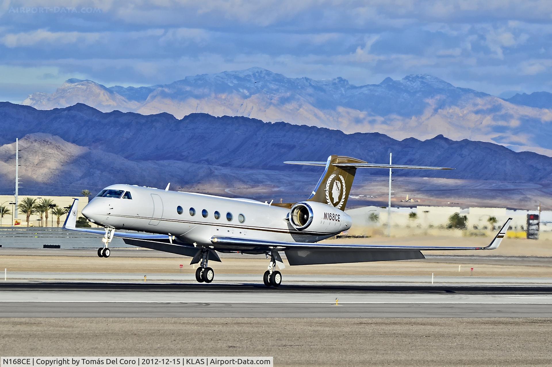 N168CE, 1999 Gulfstream Aerospace G-V C/N 568, N168CE Caesars Entertainmane Operating Co. Inc. Gulfstream Aerospace G-V Gulfstream V (cn 568)

- Las Vegas - McCarran International (LAS / KLAS)
USA - Nevada, December 15, 2012
Photo: Tomás Del Coro