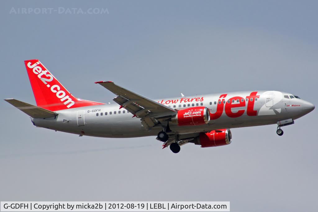 G-GDFH, 1993 Boeing 737-3Y5 C/N 25615, Landing. Scrapped in december 2018