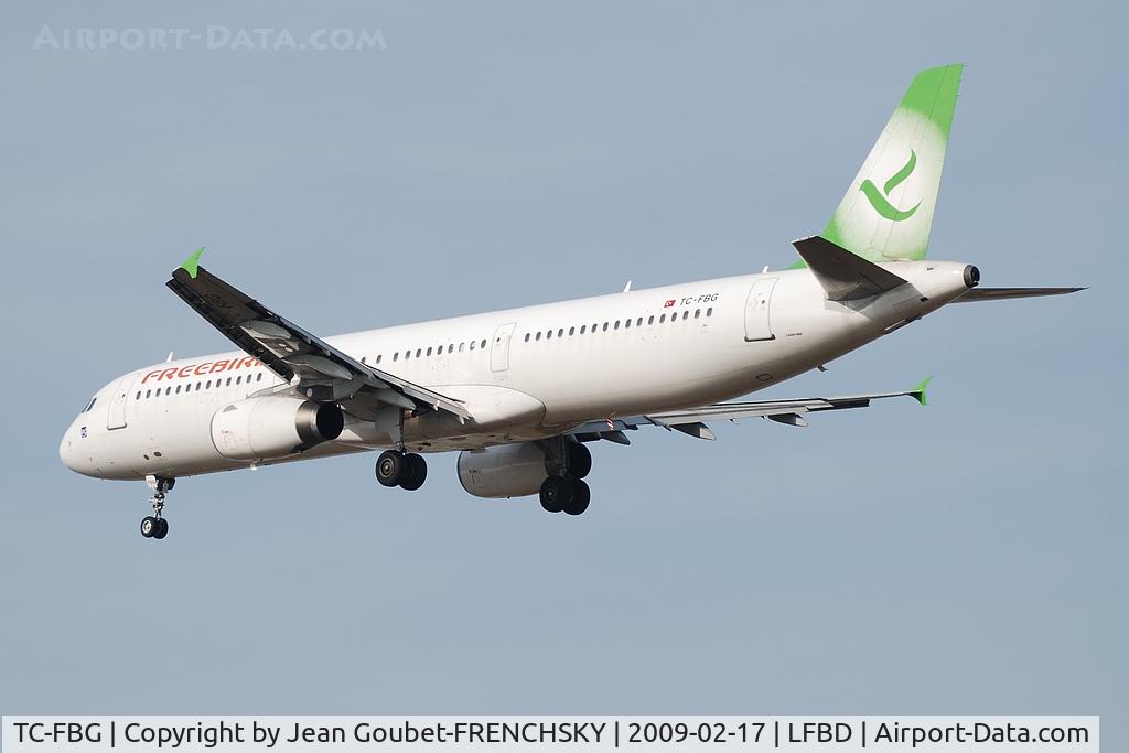 TC-FBG, 1998 Airbus A321-131 C/N 771, FHY - Freebird Airlines landing 23