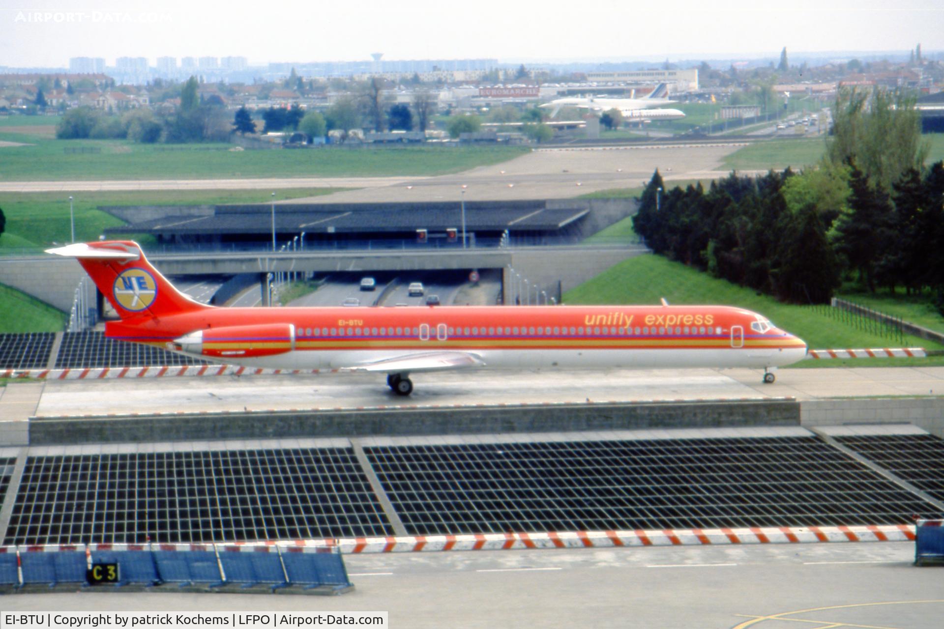 EI-BTU, 1988 McDonnell Douglas MD-83 (DC-9-83) C/N 49619, Unifly Express