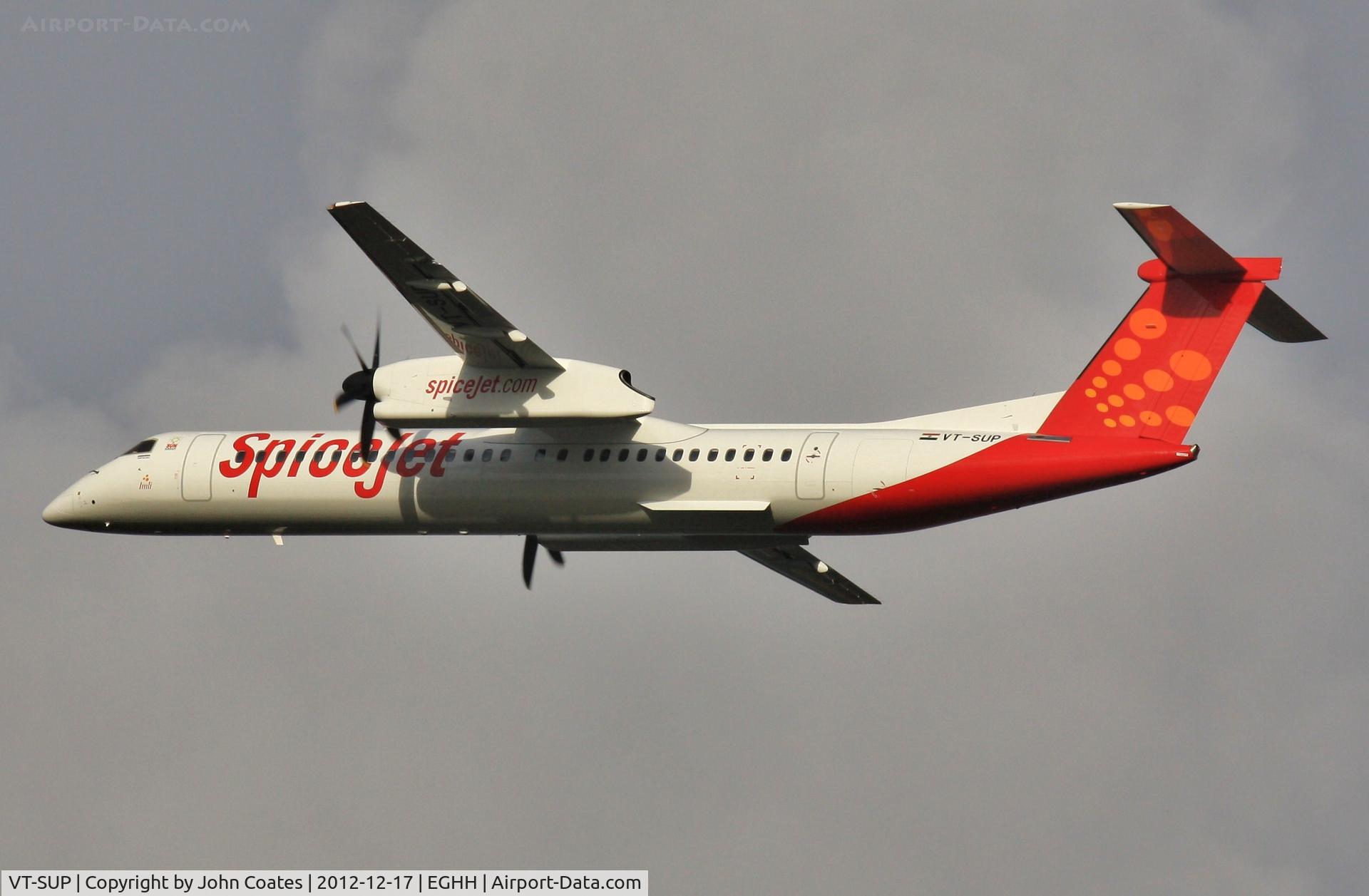 VT-SUP, 2012 Bombardier DHC-8-402 Dash 8 C/N 4412, Departing on delivery flight