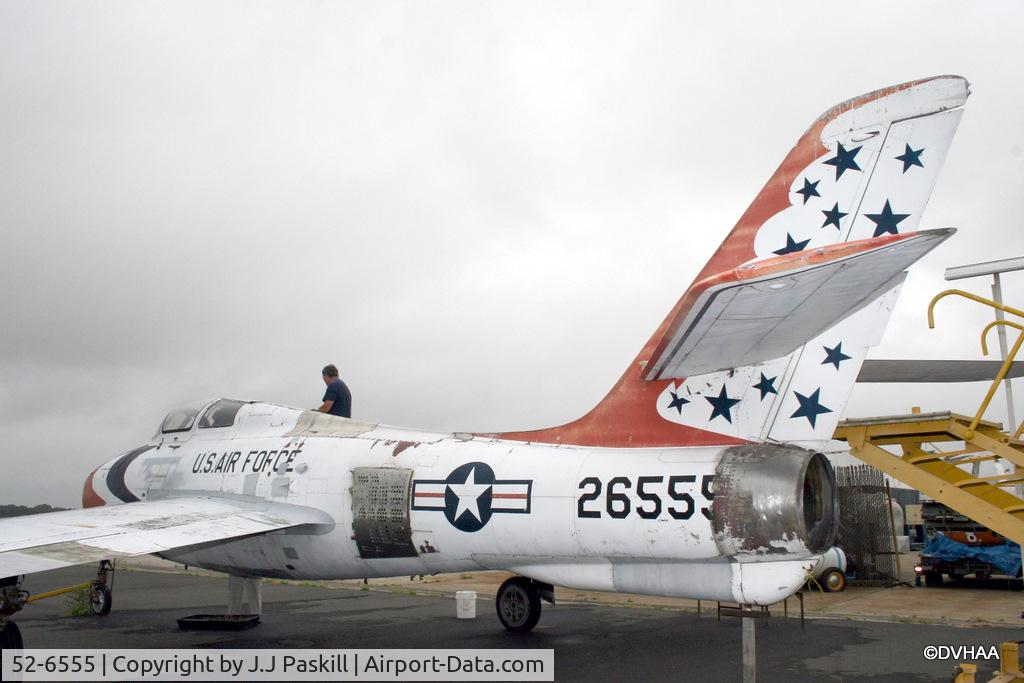 52-6555, 1952 Republic F-84F Thunderstreak C/N Not found 52-6555, F-84F before Restoration