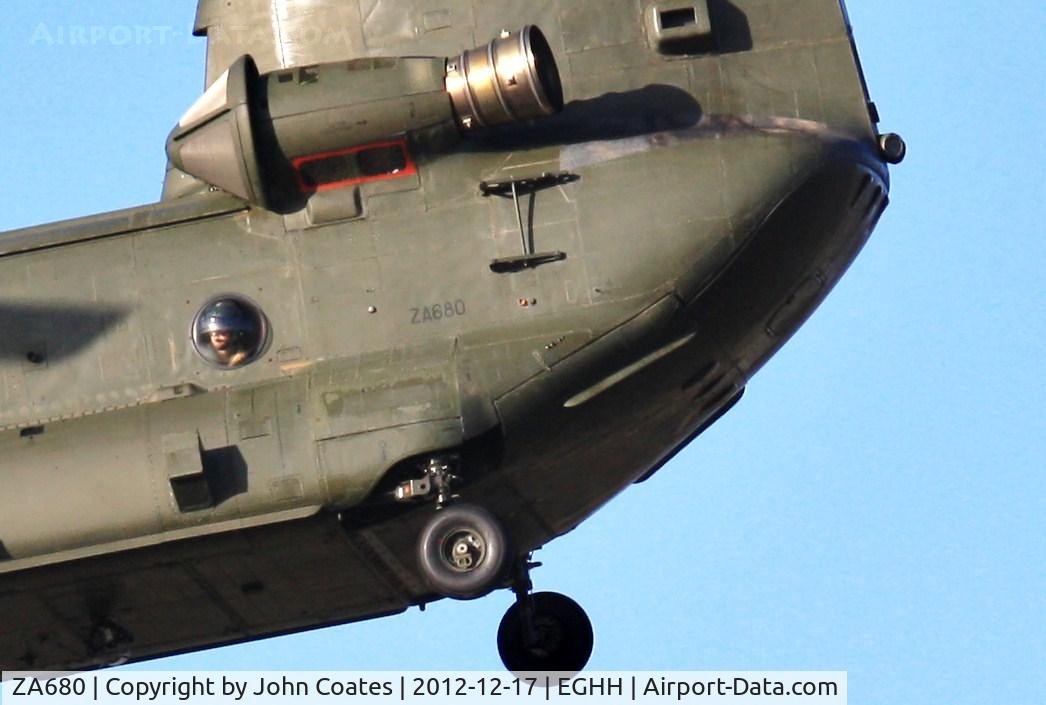 ZA680, Boeing Vertol Chinook HC.2 C/N M/A011/B-828/M7024, Handy spy hole and tiny serial on Chinooks.