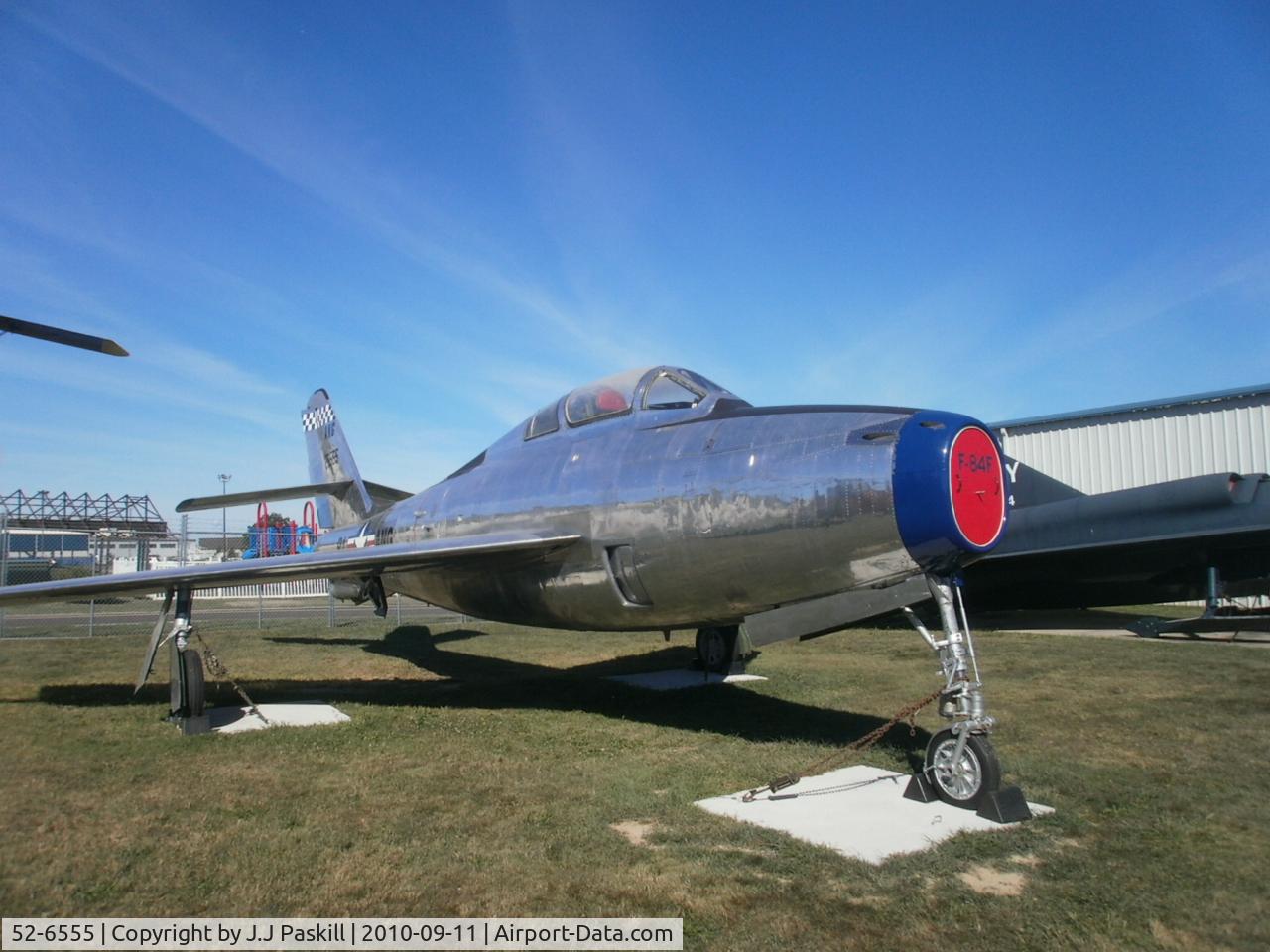 52-6555, 1952 Republic F-84F Thunderstreak C/N Not found 52-6555, AFTER restoration of the F-84F
