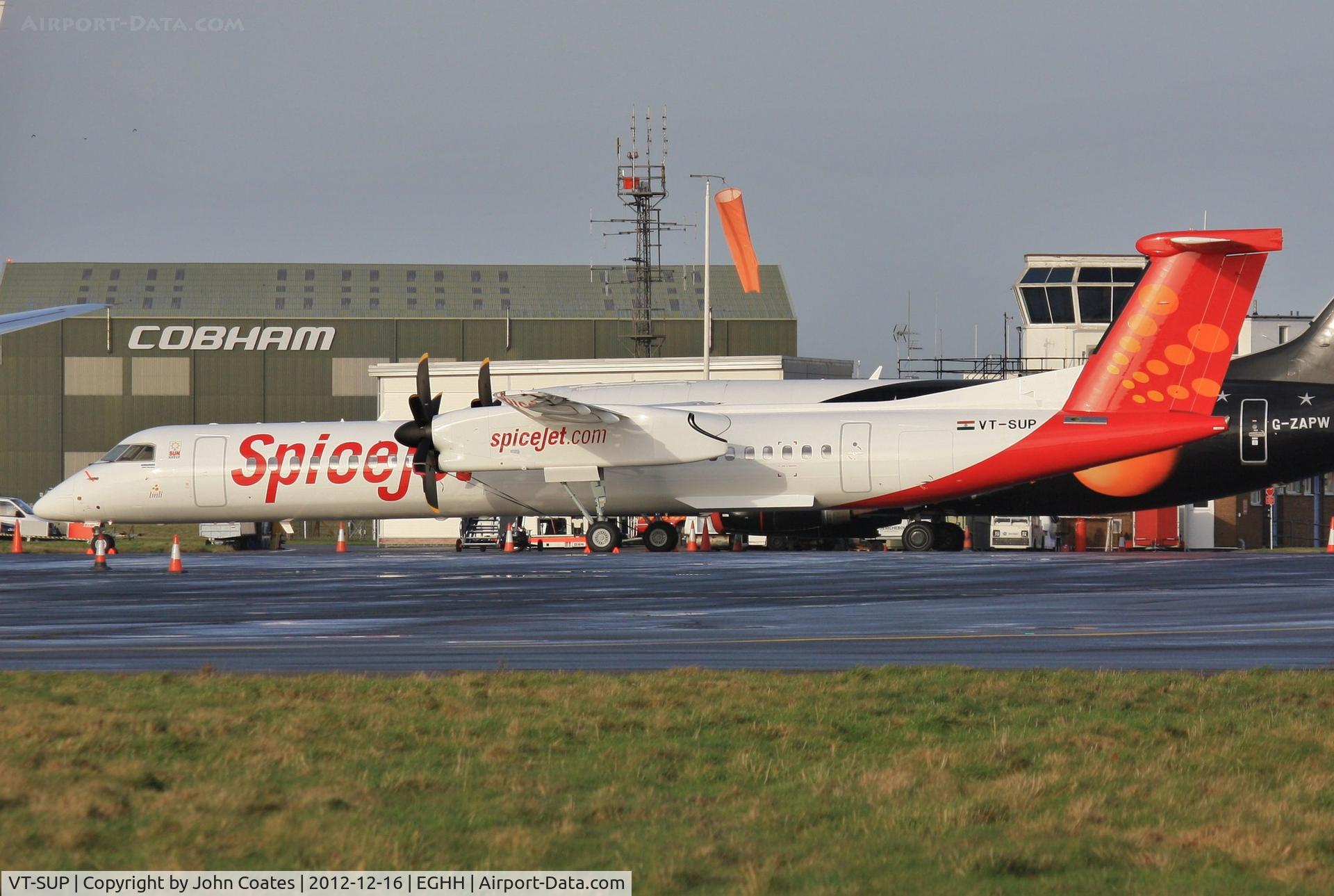 VT-SUP, 2012 Bombardier DHC-8-402 Dash 8 C/N 4412, Resting at BOH during delivery flight Canada to India.