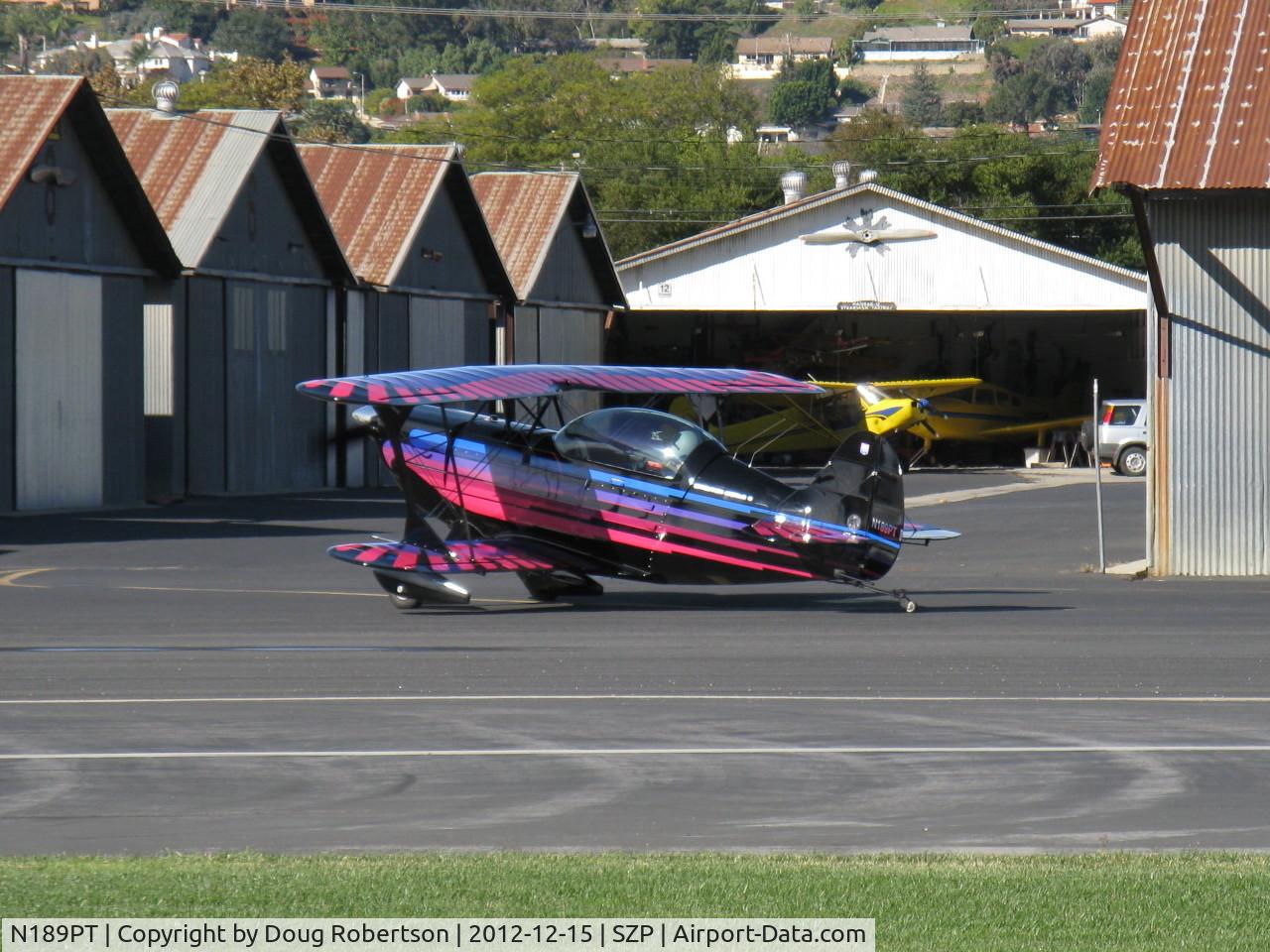 N189PT, 1993 Christen Eagle II C/N CIAGLIA 0001, 1993 Ciaglia/Haines CHRISTEN EAGLE II, Lycoming IO-360 A&C 200 Hp, taxi to hangar