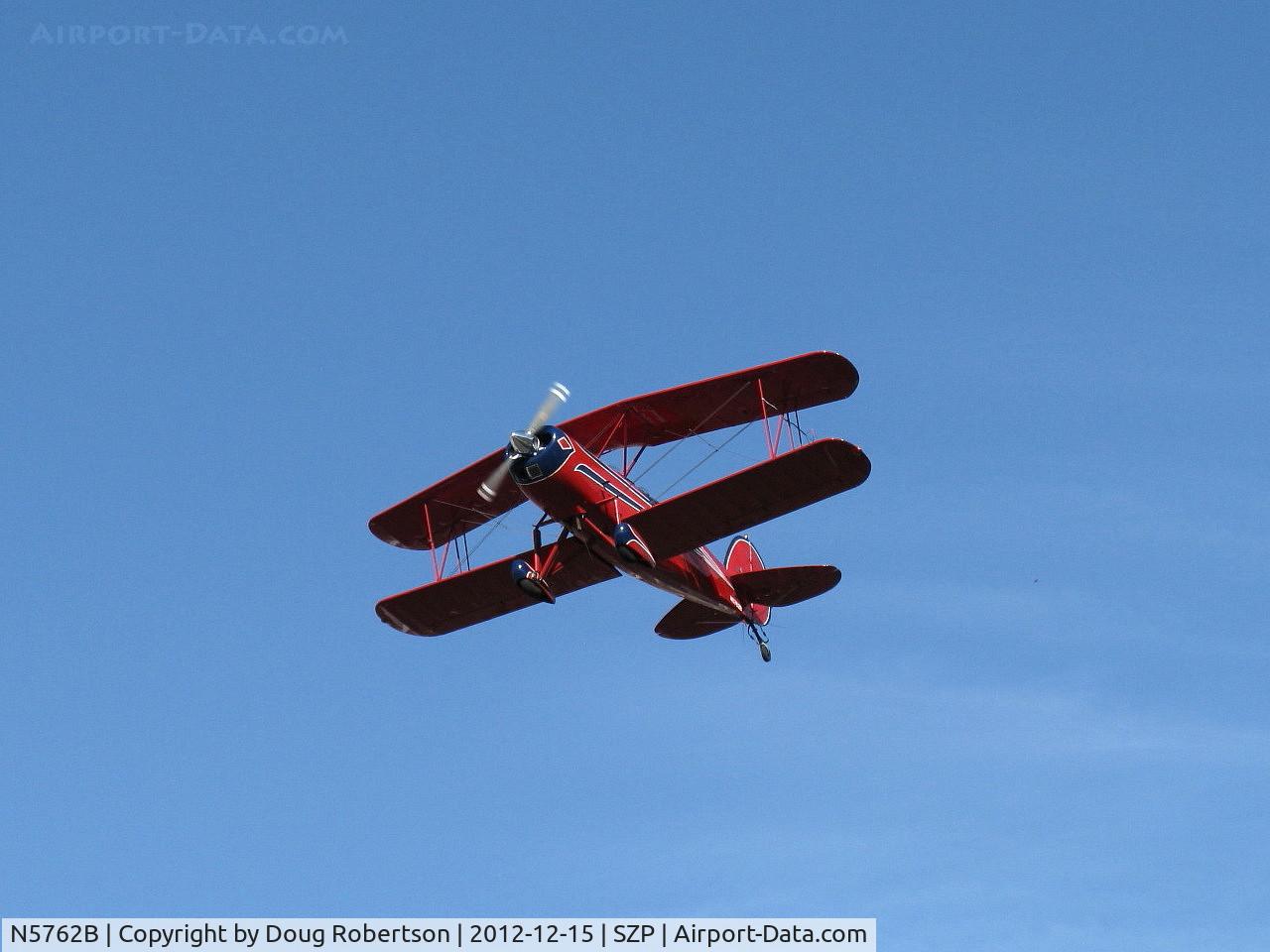N5762B, 1980 Great Lakes 2T-1A-2 Sport Trainer C/N 0833, 1980 Great Lakes 2T-1A-2 SPORT TRAINER, Lycoming AEIO-360-B1FG 180 Hp, full inverted systems, takeoff climb Rwy 22