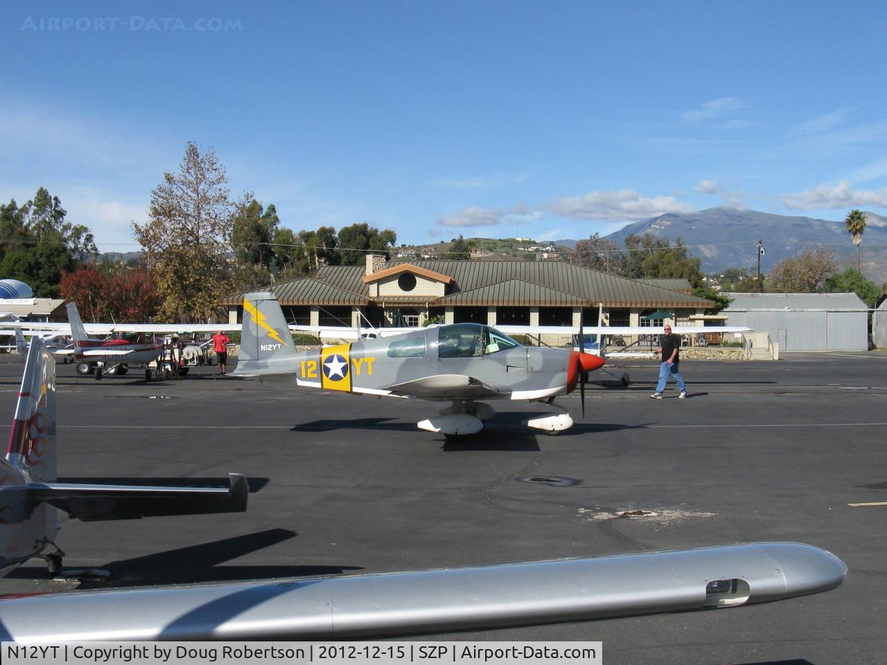 N12YT, 1972 American Aviation AA-1A Trainer C/N AA1A-0376, 1972 American Aviation AA-1A TR2, Lycoming O-235 108 Hp, taxi