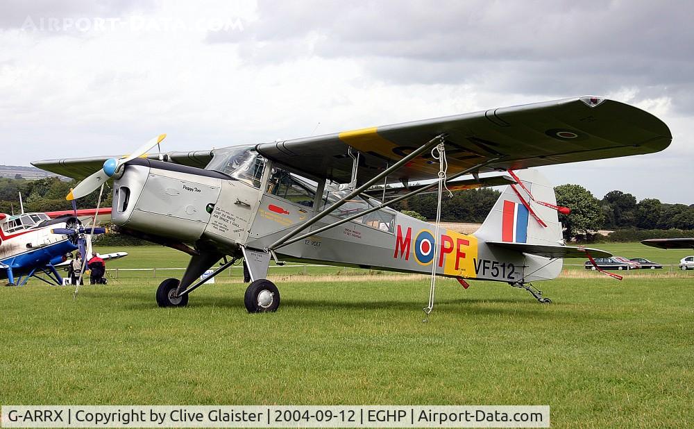 G-ARRX, 1946 Auster 6A Tugmaster C/N 2281, Ex: VF512 > G-ARRX - Originally and currently in private hands since July 1961. In the colours of the, Royal Air Force as VF512