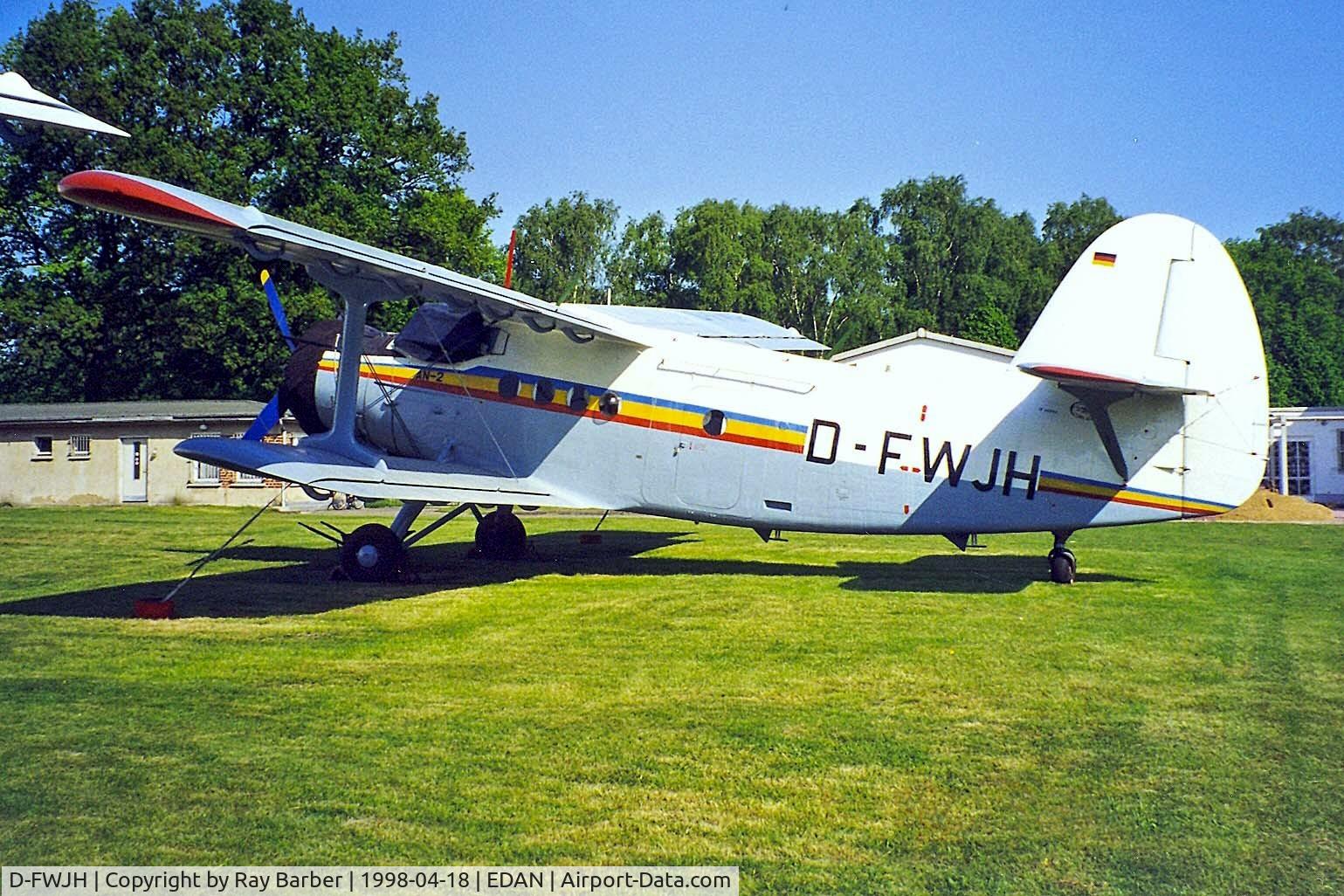 D-FWJH, Antonov An-2TD C/N 1G142-33, Antonov An-2T [1G142-33] Neustadt-Glewe~D 18/04/1998