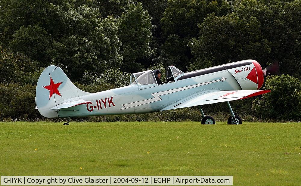 G-IIYK, 1984 Yakovlev Yak-50 C/N 842706, Ex: DOSAAF 24 > LY-AFZ > G-IIYK - Originally and currently in private hands in October 2002.