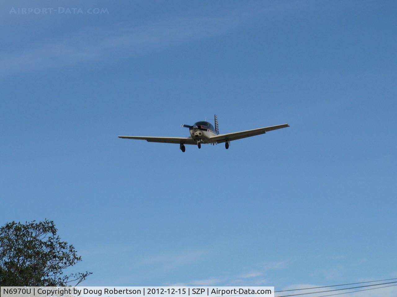 N6970U, 1964 Mooney M20E Super 21 C/N 330, 1964 Mooney M20E SUPER 21, Lycoming IO-360-A1A 200 Hp, on final Rwy 22