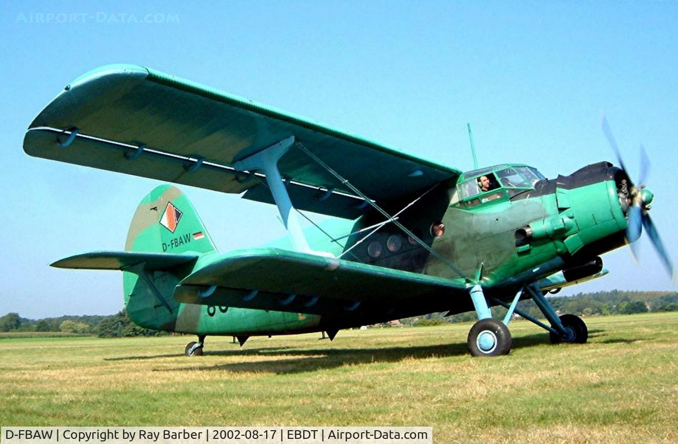 D-FBAW, Antonov An-2T C/N 1G160-01, Antonov An-2T [1G160-01] Schaffen-Diest~OO 17/08/2002