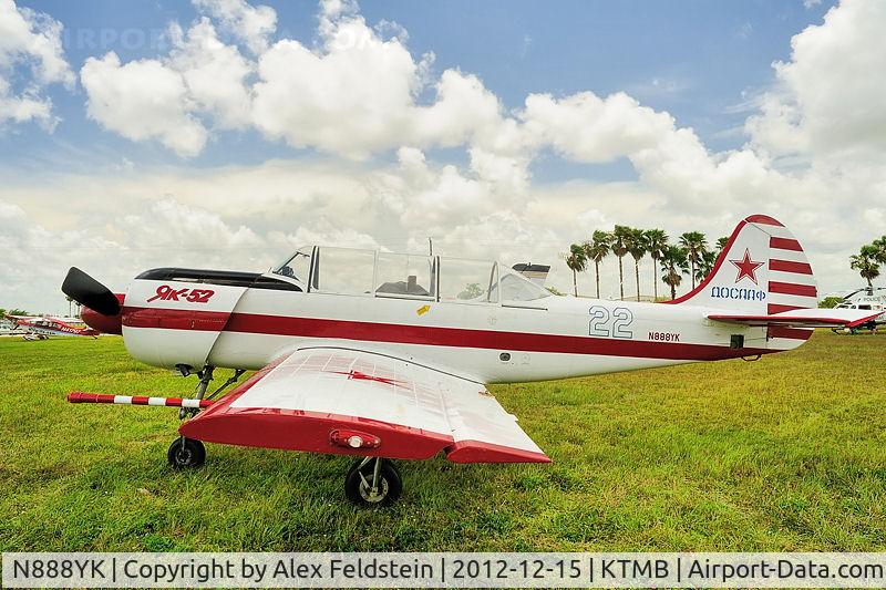 N888YK, 1995 Yakovlev Yak-52 C/N 9511903, Kendall-Tamiami